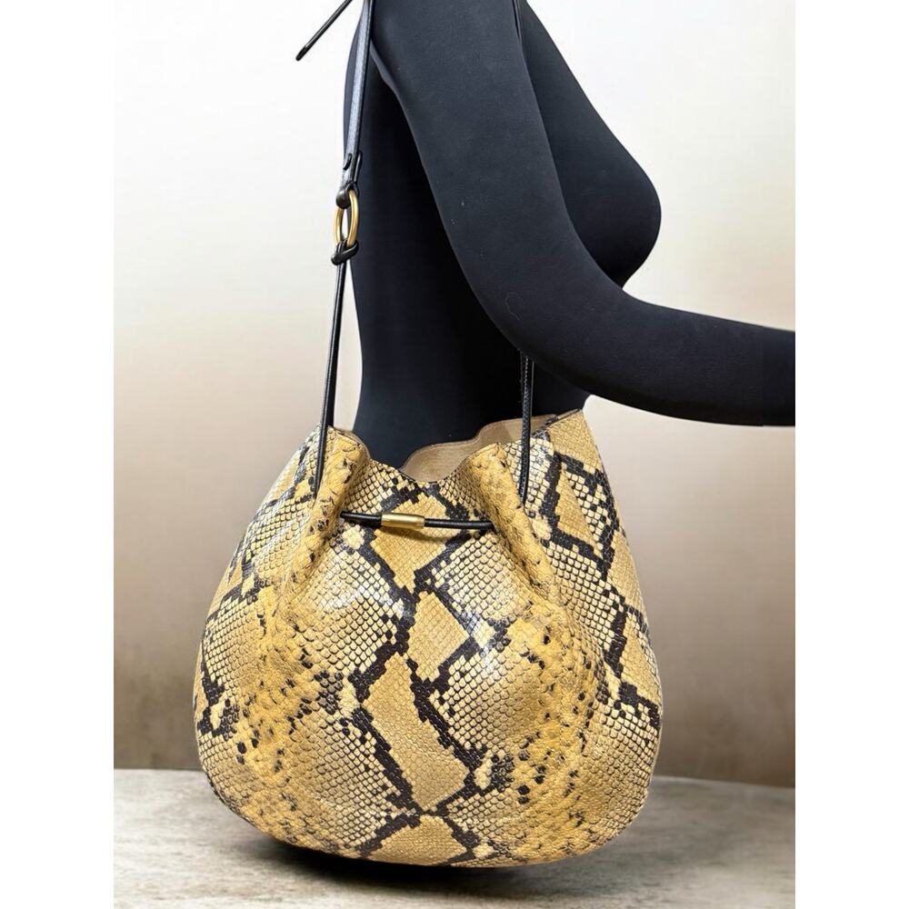 Tory Burch Mercer 151 Exotic Snakeskin Hobo Bag - Picture 6 of 11